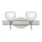 Besa Lighting Palla 5 Vanity, Carrera, Satin Nickel Finish, 2x5W LED 2SW-565819-LED-SN - alternate 1